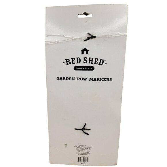 new red shed home and gifts 12" cast iron garden row marker - Picture 2 of 2